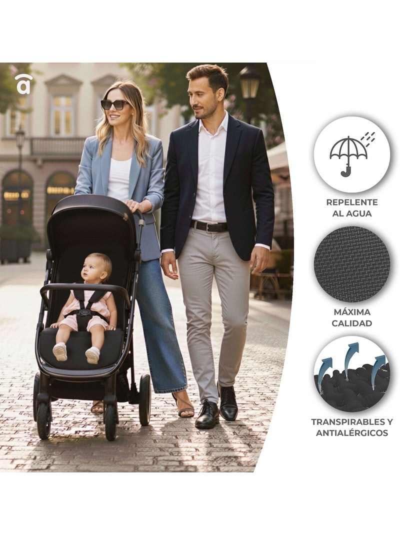 Silla de paseo Kibu Asalvo Negro - Kiabi