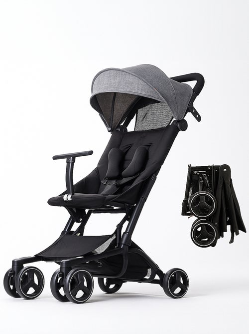 Silla de Paseo ligera, Carro Bebe desde 6 meses hasta 4 años (22 kg) BEBE2LUXE PIKO cabina Gris - Kiabi