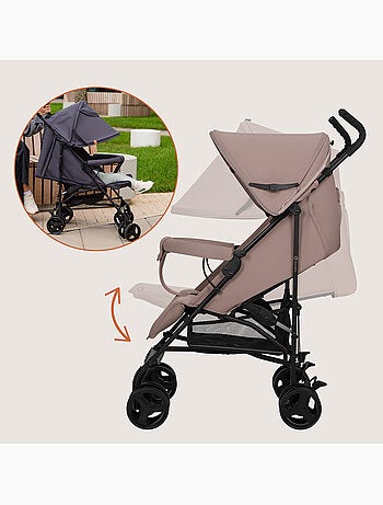 Silla de Paseo Ligera LIONELO Elia - Compacta - Plegable - Mosquitera - 6-36 Meses