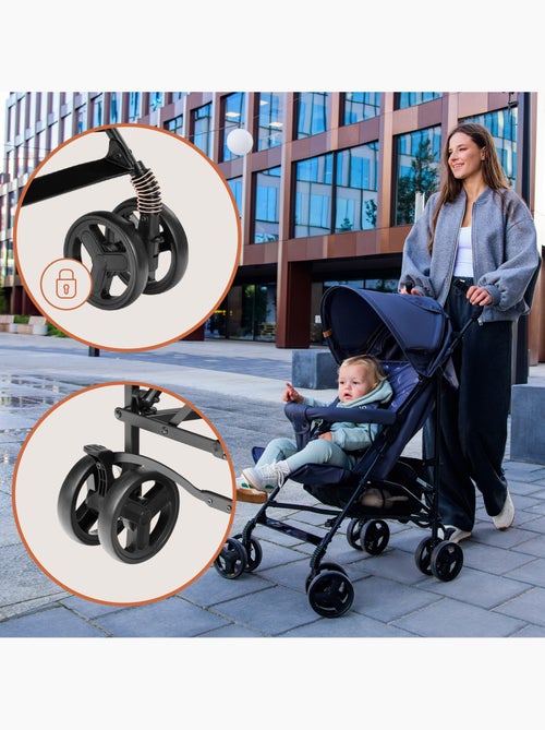 Silla de Paseo Ligera LIONELO Elia - Compacta - Plegable - Mosquitera - 6-36 Meses - Kiabi Silla de Paseo Ligera LIONELO Elia - Compacta - Plegable - Mosquitera - 6-36 Meses - Kiabi