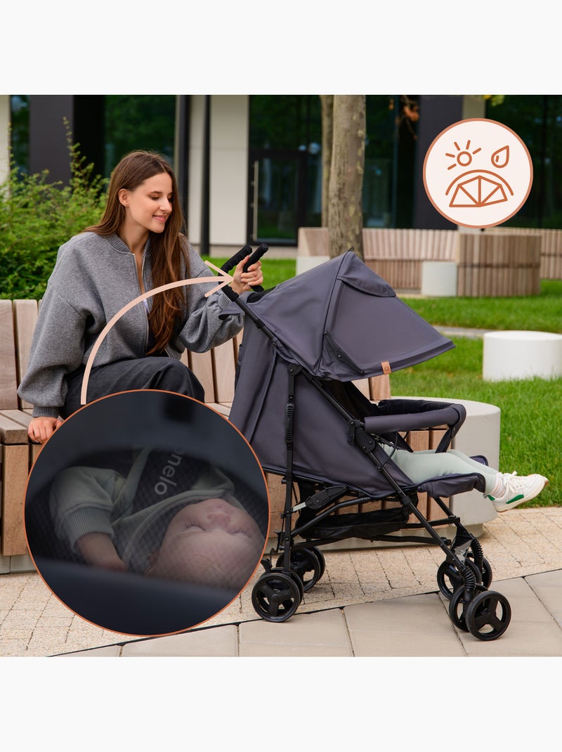 Silla de Paseo Ligera LIONELO Elia - Compacta - Plegable - Mosquitera - 6-36 Meses Beige - Kiabi