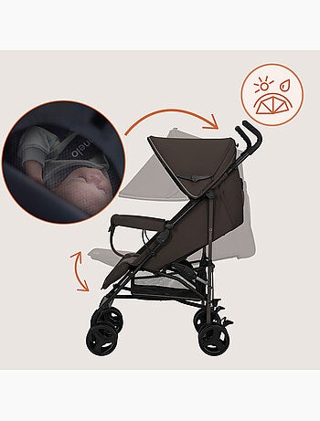 Silla de Paseo Ligera LIONELO Elia - Compacta - Plegable - Mosquitera - 6-36 Meses