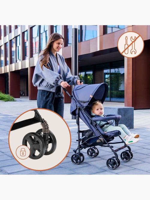 Silla de Paseo Ligera LIONELO Elia - Compacta - Plegable - Mosquitera - 6-36 Meses - Kiabi Silla de Paseo Ligera LIONELO Elia - Compacta - Plegable - Mosquitera - 6-36 Meses - Kiabi