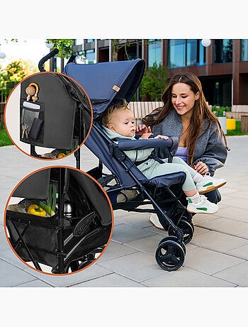 Silla de Paseo Ligera LIONELO Elia - Compacta - Plegable - Mosquitera - 6-36 Meses