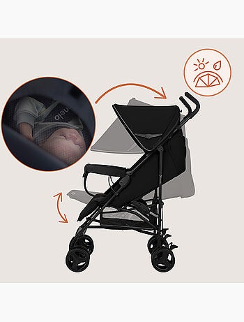 Silla de Paseo Ligera LIONELO Elia - Compacta - Plegable - Mosquitera - 6-36 Meses