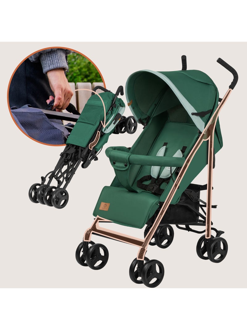 Silla de Paseo Ligera LIONELO Elia - Compacta - Plegable - Mosquitera - 6-36 Meses Verde - Kiabi