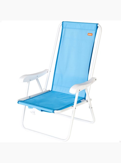 Silla de playa mochila plegable con bolsillo 44x40x81 cm aktive - Kiabi Silla de playa mochila plegable con bolsillo 44x40x81 cm aktive - Kiabi