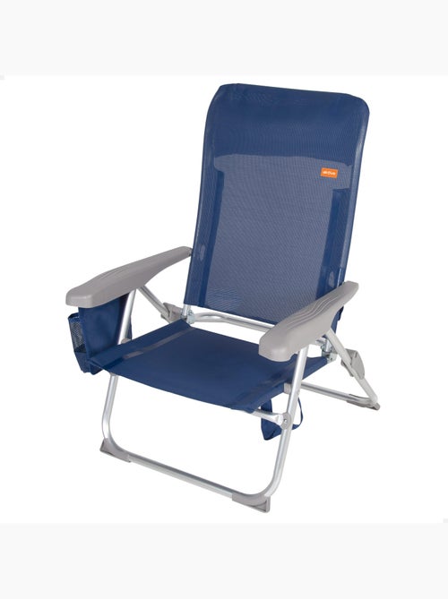 Silla de playa multiposición plegado slim c/cojín y bolsillo aktive - Kiabi