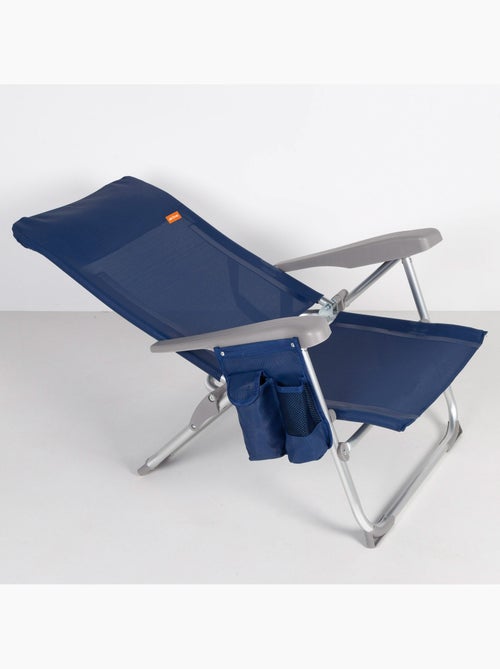 Silla de playa multiposición plegado slim c/cojín y bolsillo aktive - Kiabi