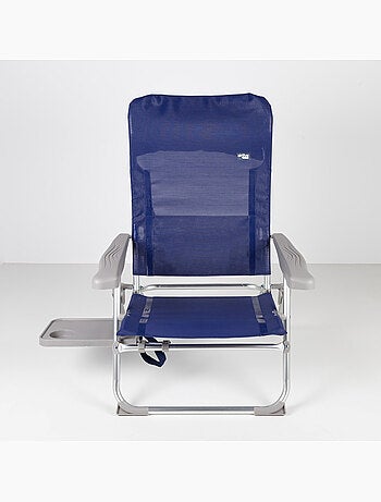 Silla de playa multiposición plegado slim c/mesa extraíble y cojín aktive