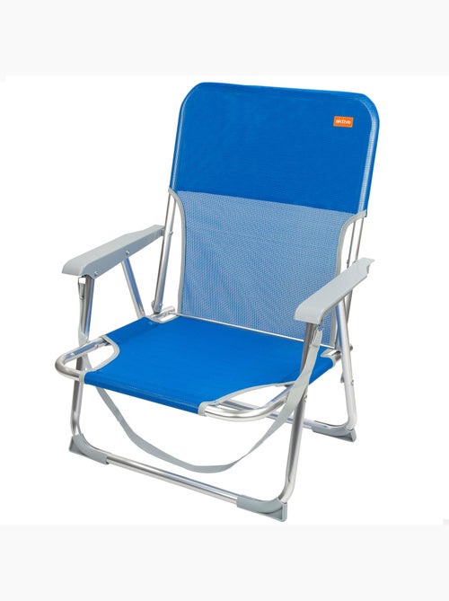 Silla de playa plegable fija aluminio con asa aktive - Kiabi