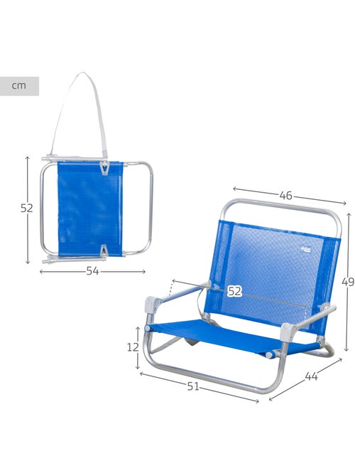 Silla de playa plegable pequeña c/asa de hombro aktive - Kiabi Silla de playa plegable pequeña c/asa de hombro aktive - Kiabi