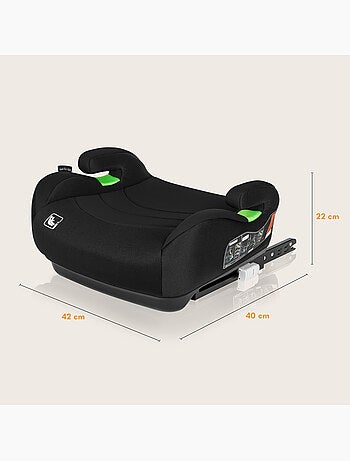 Silla elevadora de coche LIONELO Luuk Fix i-Size - ISOFIX - 125-150 cm - Grupo 3