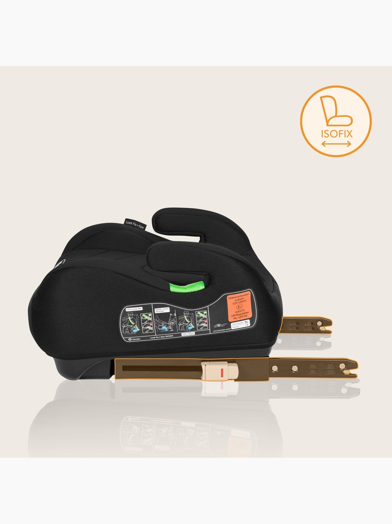 Silla elevadora de coche LIONELO Luuk Fix i-Size - ISOFIX - 125-150 cm - Grupo 3 Gris - Kiabi