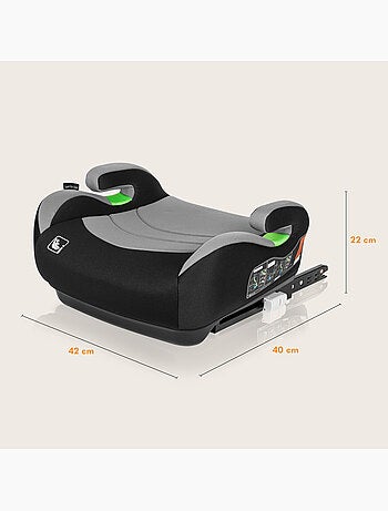 Silla elevadora de coche LIONELO Luuk Fix i-Size - ISOFIX - 125-150 cm - Grupo 3