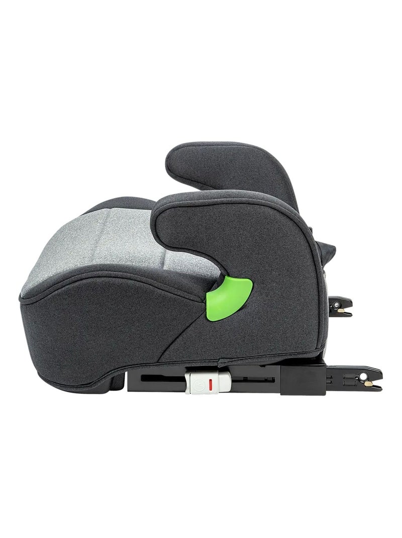 Silla elevadora lux isofix i-size 126-150 cm Gris negro - Kiabi
