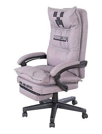Silla gaming con rotación 360° y altura ajustable 'Roba' - Minecraft