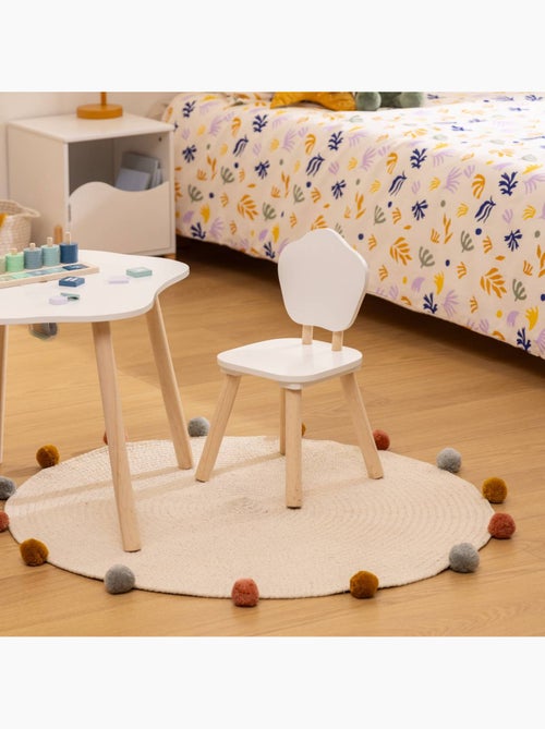Silla infantil blanca douceur l23xd23xh47cm - Kiabi Silla infantil blanca douceur l23xd23xh47cm - Kiabi