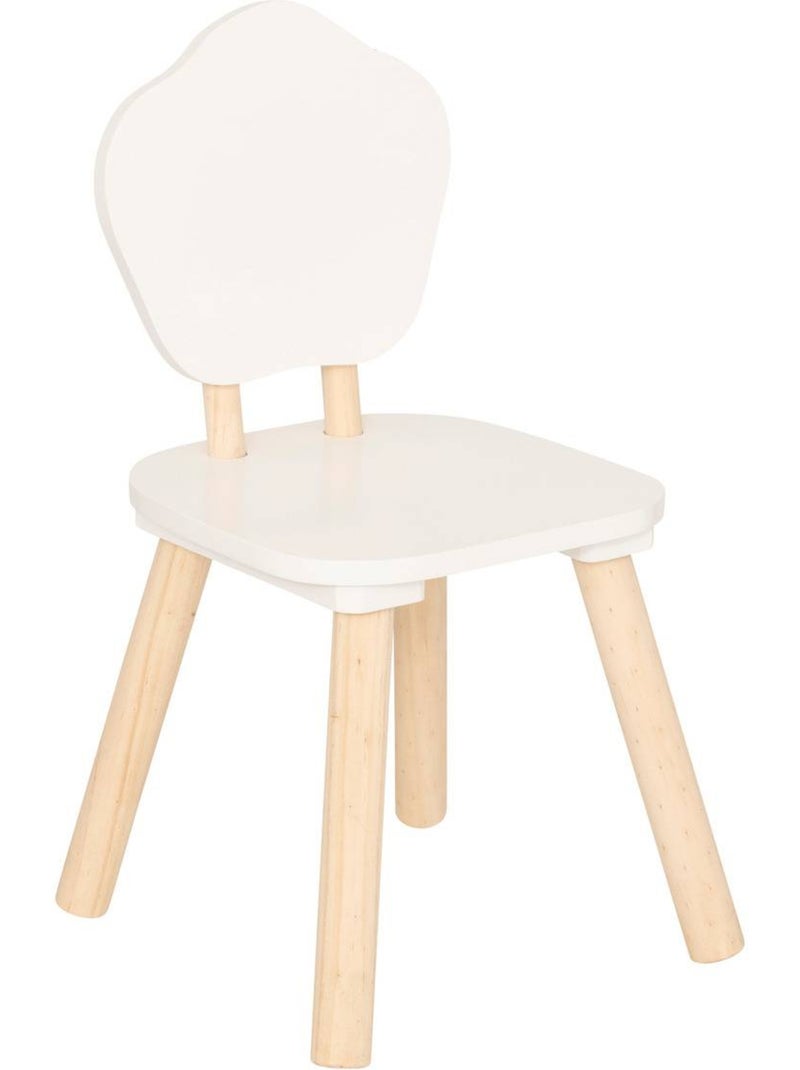 Silla infantil blanca douceur l23xd23xh47cm Blanco - Kiabi