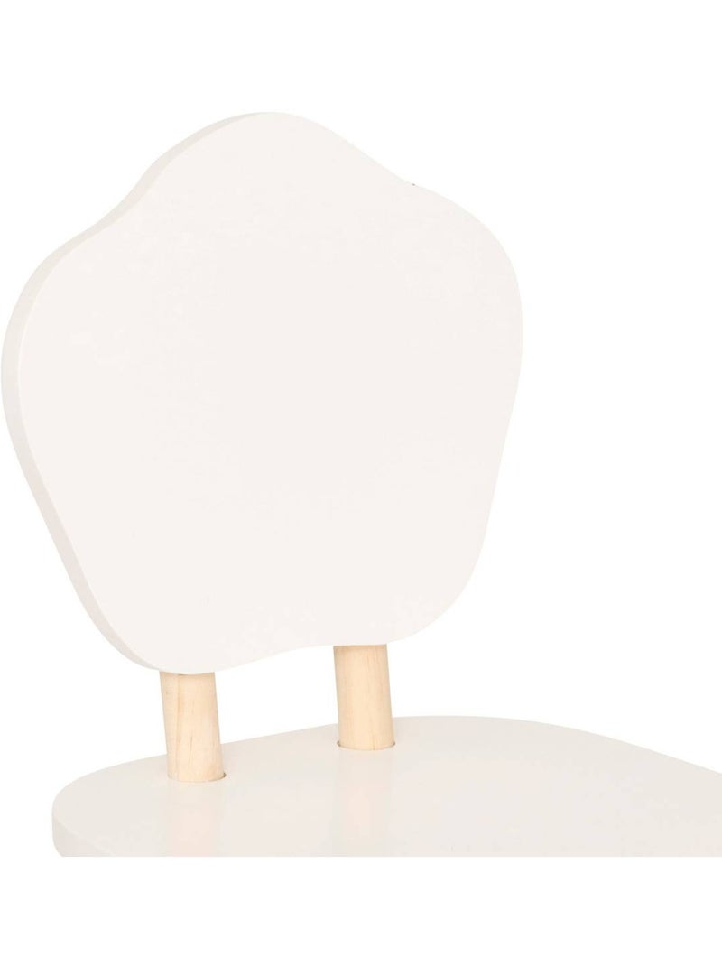 Silla infantil blanca douceur l23xd23xh47cm Blanco - Kiabi