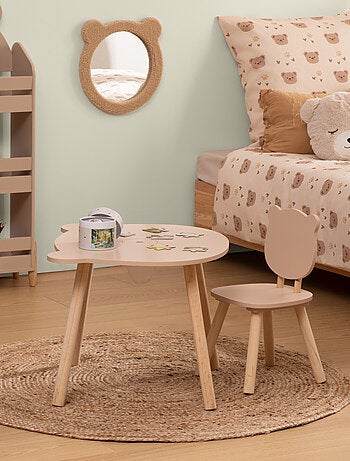 Silla infantil con respaldo de osito