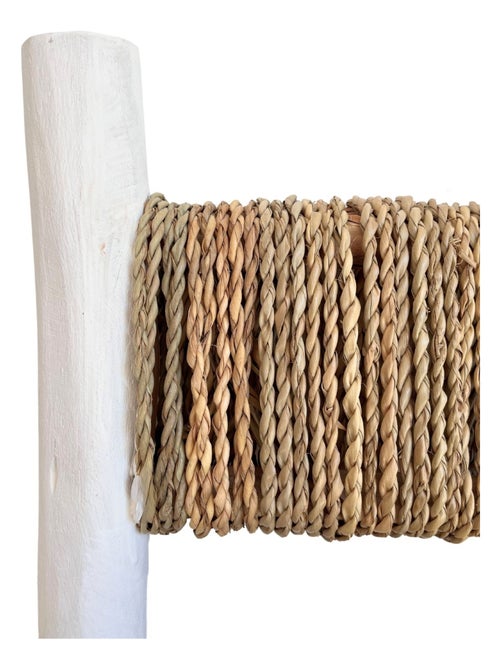 Silla infantil de madera blanca y doum - Kiabi