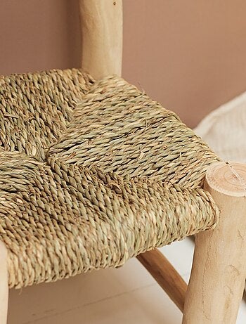 Silla infantil de madera de laurel y doum