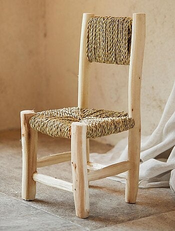Silla infantil de madera de laurel y doum