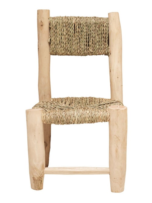 Silla infantil de madera de laurel y doum - Kiabi