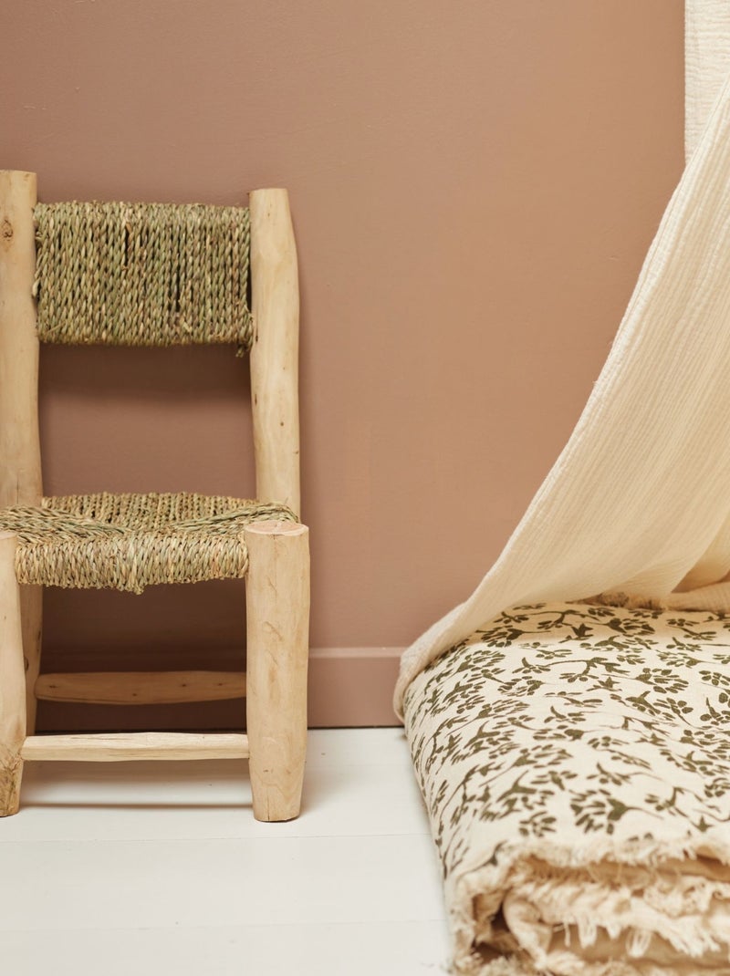 Silla infantil de madera de laurel y doum Madera natural - Kiabi