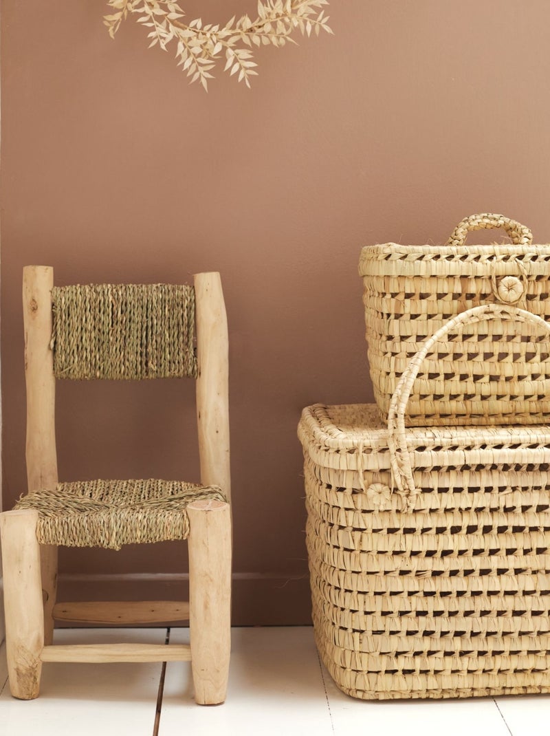 Silla infantil de madera de laurel y doum Madera natural - Kiabi