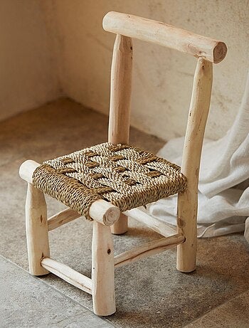 Silla infantil de madera Japandi