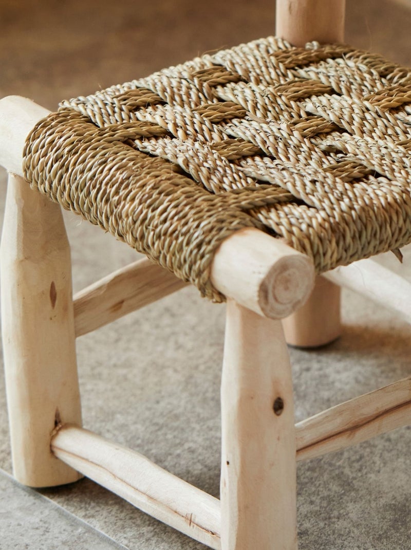 Silla infantil de madera Japandi Madera natural - Kiabi