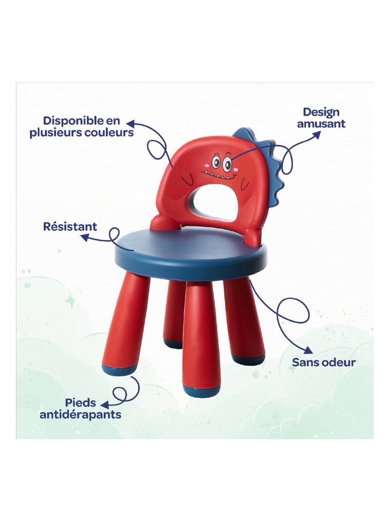Silla infantil DINO | SUPERBE BEBE Rojo - Kiabi