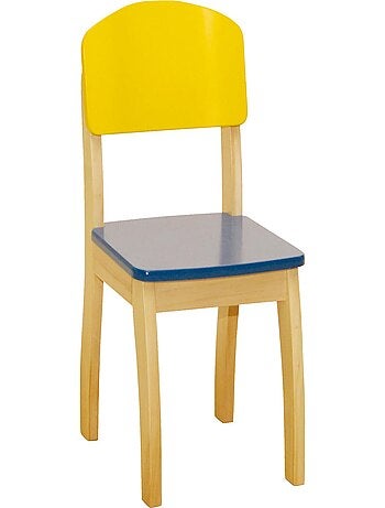 Silla infantil en madera multicolor - de 2 a 10 años 'Roba'