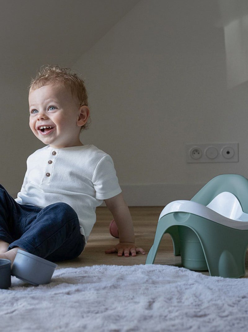 Silla-orinal ergonómica con taza extraíble Thermobaby IDEO sin BPA fabricada en Francia Azul noche - Kiabi
