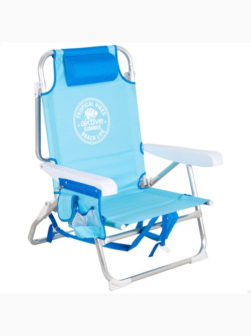 Silla playa baja mochila multiposición 50x54x80 cm aktive - Kiabi