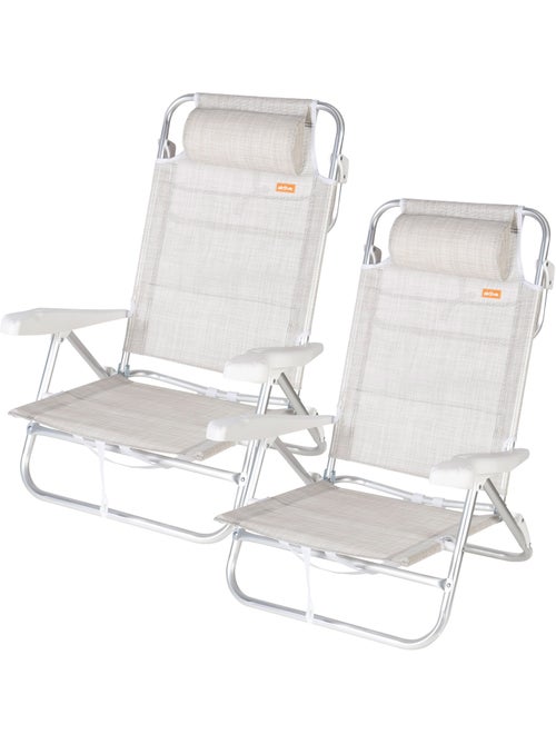 Silla playa baja multiposición 47x49x82 cm aktive - Kiabi