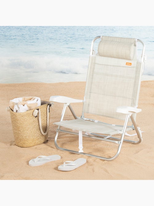 Silla playa baja multiposición 47x49x82 cm aktive - Kiabi