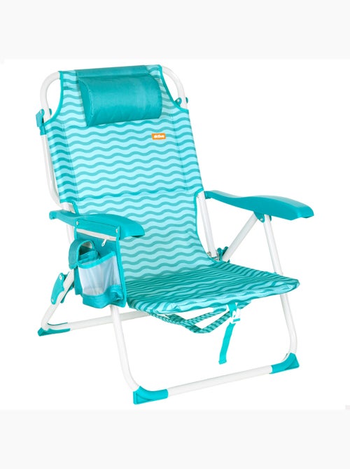 Silla playa multiposición 48x58x76 cm con bolsillos aktive - Kiabi