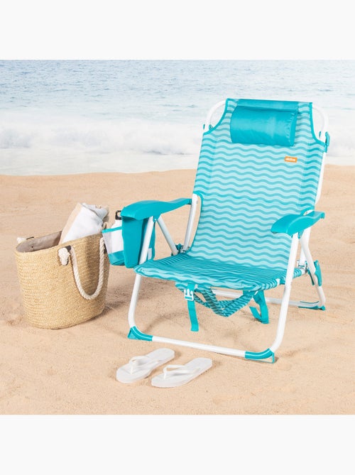 Silla playa multiposición 48x58x76 cm con bolsillos aktive - Kiabi