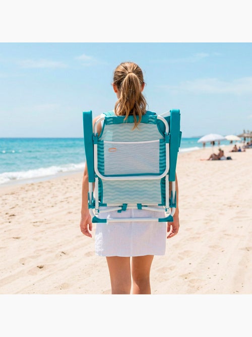 Silla playa multiposición 48x58x76 cm con bolsillos aktive - Kiabi