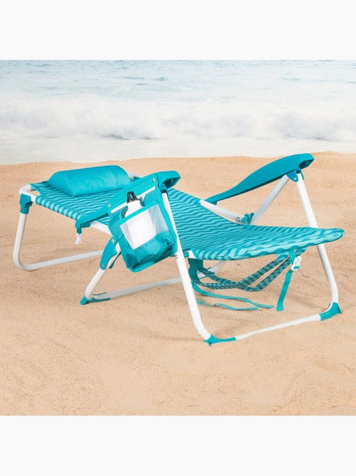 Silla playa multiposición 48x58x76 cm con bolsillos aktive - Kiabi