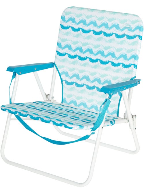 Silla playa plegable 45x40x70 cm con bolsillo trasero aktive - Kiabi