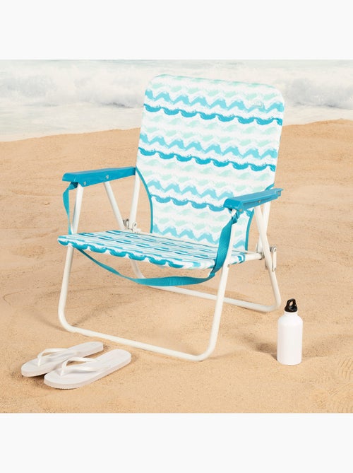 Silla playa plegable 45x40x70 cm con bolsillo trasero aktive - Kiabi