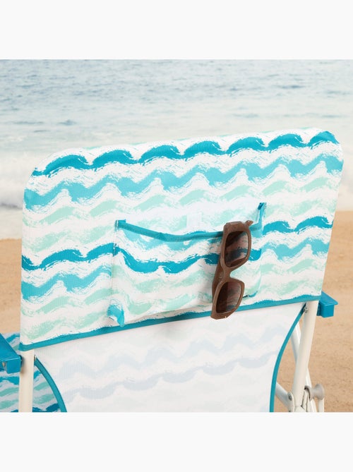 Silla playa plegable 45x40x70 cm con bolsillo trasero aktive - Kiabi