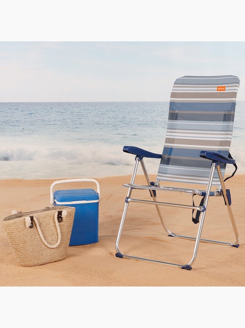 Silla playa plegable alta 5 posiciones aktive - Kiabi