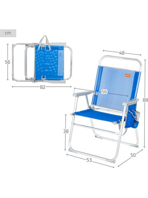 Silla playa plegable fija aktive - Kiabi