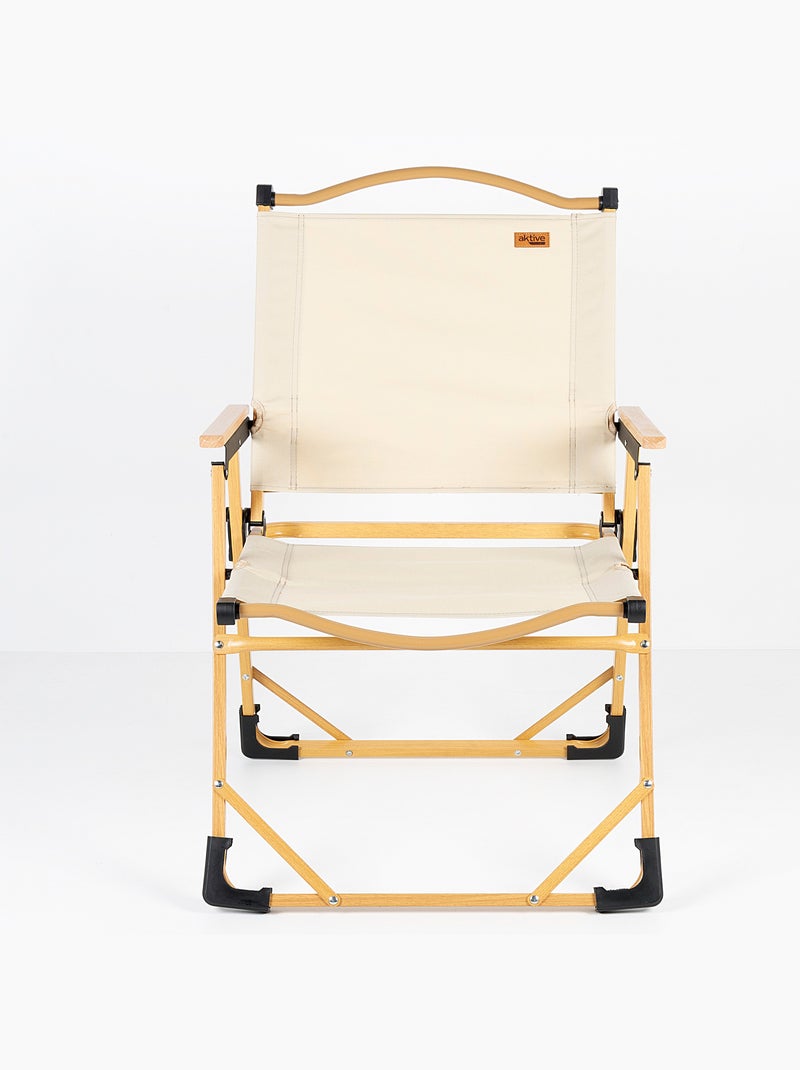 Silla plegable alta glamping aluminio aktive Crema - Kiabi