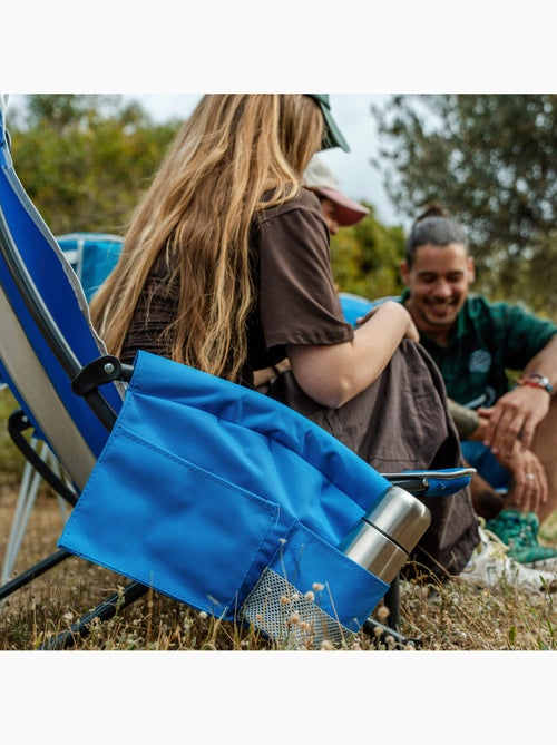 Silla plegable baja y transpirable con bolsillo y posavasos aktive - Kiabi